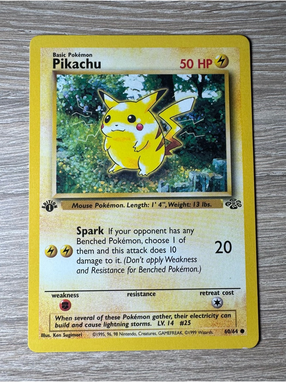 Pikachu #60/1st Edition/Pokemon Jungle